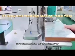 Processo de bandagem de borda do painel de honeycomb de PP