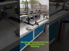Processos de produção do núcleo de honeycomb de alumínio: empilhamento