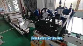 Limpando a linha de produção de laminação