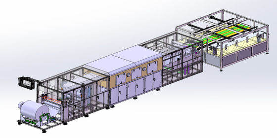 Máquina de colagem de empilhamento totalmente automática totalmente fechada utilizada para núcleo de favo de mel ALU